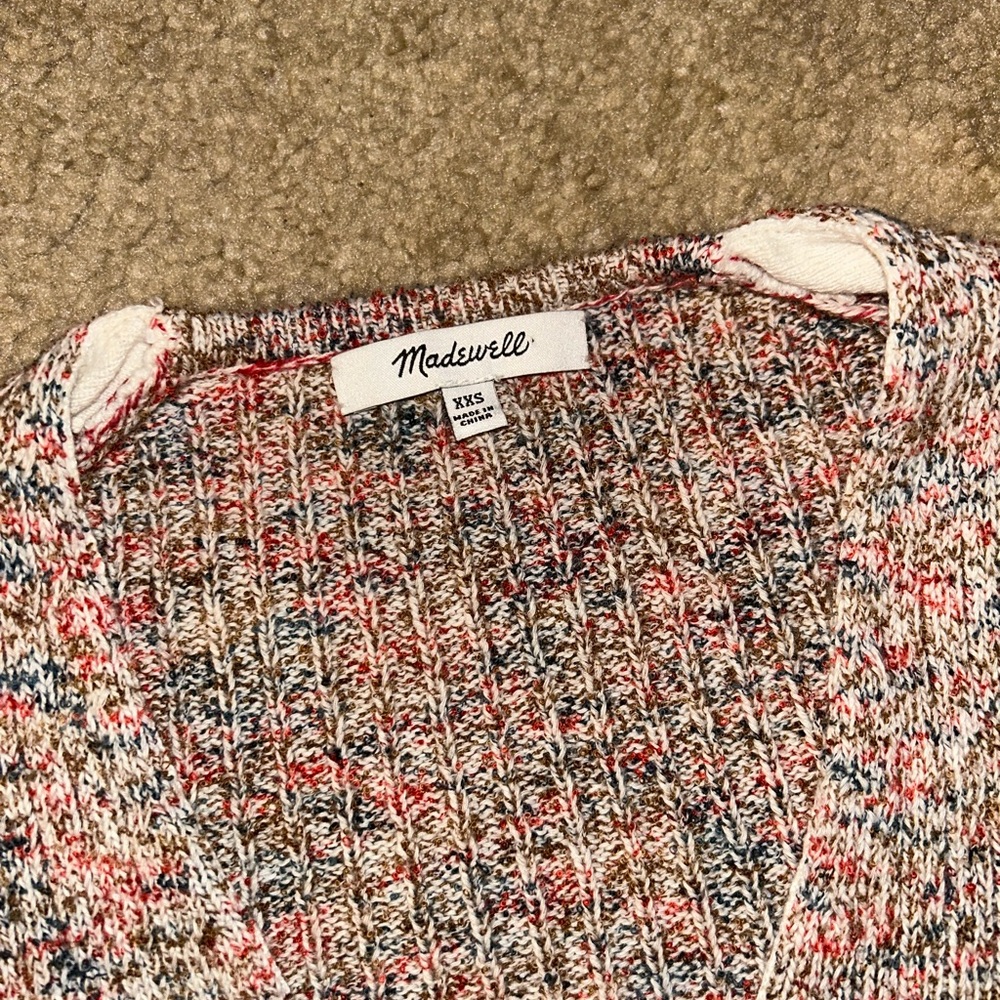 Madewell Multicolor Ribbed Cardigan - Picture 4 of 6